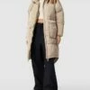 Only Steppmantel Mit Kapuze Modell 'ONLGABI OVERSIZE LONG COAT' - Sand