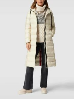 No.1 Como Mantel Mit Kapuze Modell 'IDA' - Offwhite