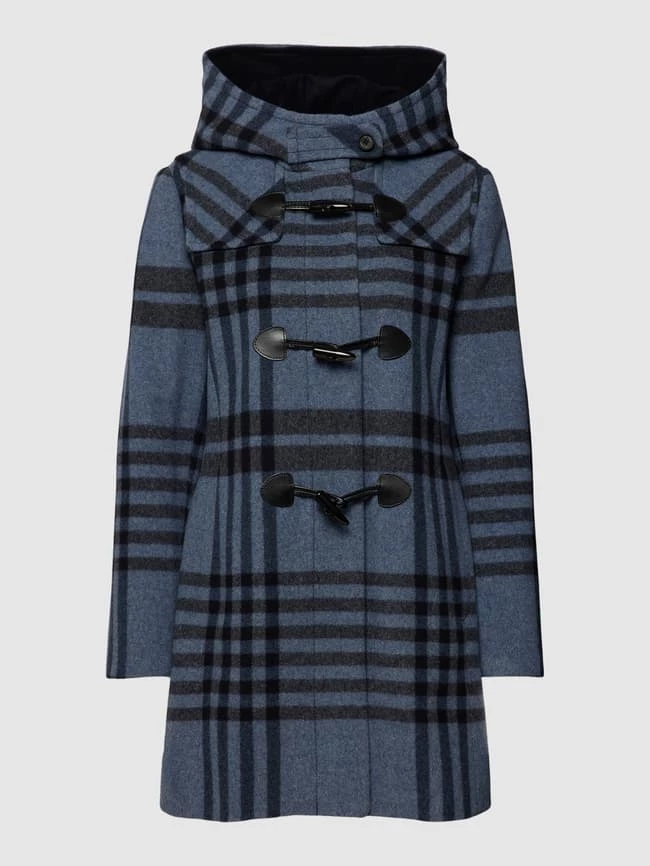 Gil Bret Dufflecoat Mit Karomuster - Dunkelblau 2 Gil Bret Dufflecoat Mit Karomuster - Dunkelblau – Bild 2