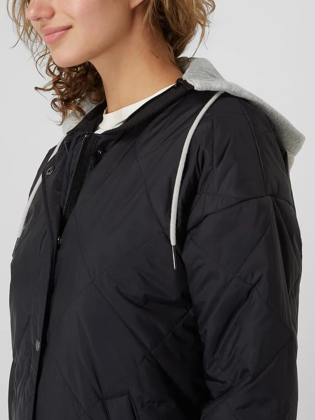 Edc By Esprit Steppmantel Mit überschnittenen Schultern - Schwarz 3 Edc By Esprit Steppmantel Mit überschnittenen Schultern - Schwarz – Bild 3