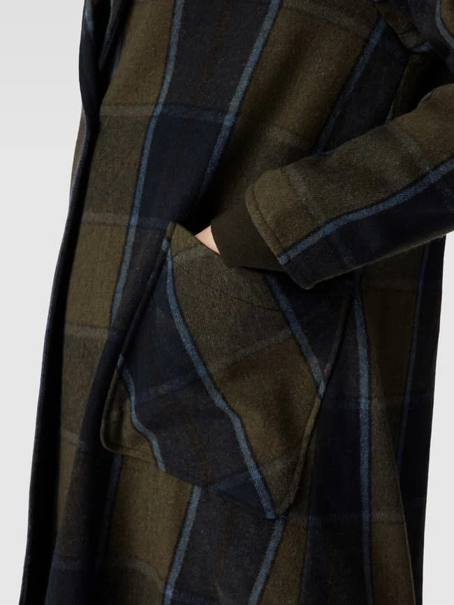 Milano Italy Mantel Mit Karomuster - Khaki 3 Milano Italy Mantel Mit Karomuster - Khaki – Bild 3