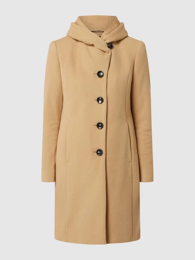 Milo Coats Wollmantel Mit Kapuze Modell 'Bella' - Camel 2 Milo Coats Wollmantel Mit Kapuze Modell 'Bella' - Camel – Bild 2
