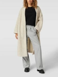 Drykorn Mantel Mit Seitlichen Eingrifftaschen Modell 'Bauprey' - Beige Meliert