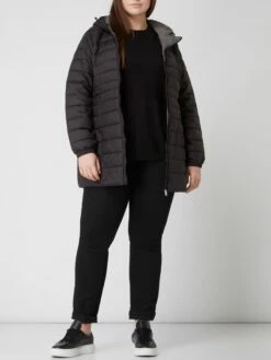 ONLY CARMAKOMA PLUS SIZE Steppmantel Mit Kapuze Modell 'Tahoe' - Schwarz