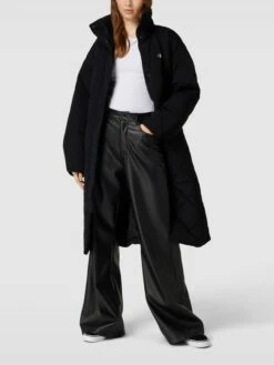 Calvin Klein Jeans Mantel Mit Taillenband Modell 'BELTED' - Schwarz