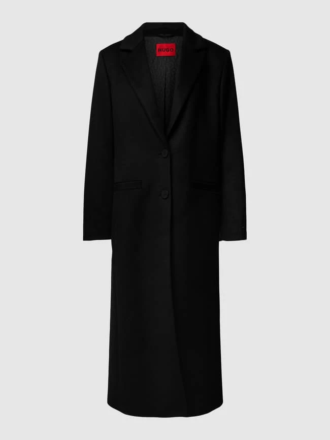 HUGO Mantel Mit Reverskragen Modell 'Mojeni' - Schwarz 2 HUGO Mantel Mit Reverskragen Modell 'Mojeni' - Schwarz – Bild 2