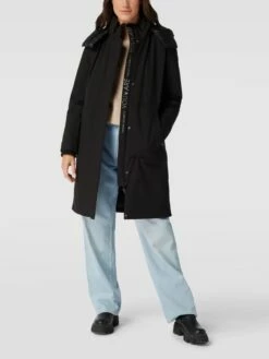 Fuchs Schmitt Mantel Mit Abnehmbarer Kapuze - Schwarz