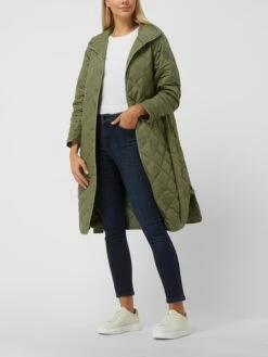 Fynch-Hatton Steppmantel Mit Taillengürtel - Khaki