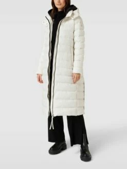 Fuchs Schmitt Steppmantel Mit Label-Details - Weiß