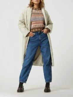 Mango Steppmantel Mit Wattierung Modell 'Verdure' - Beige