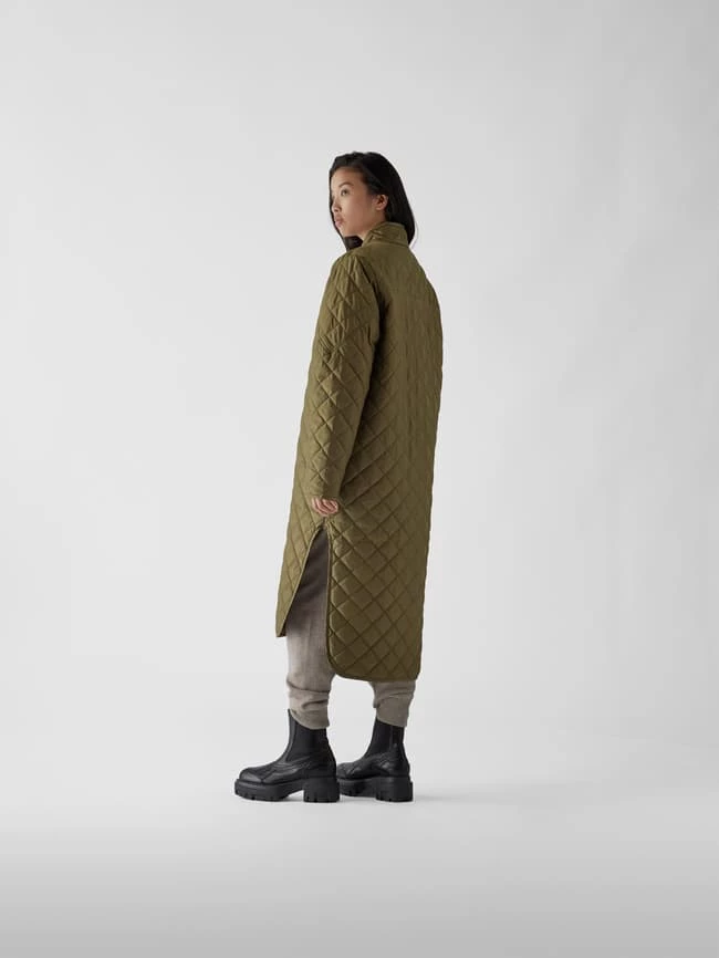 Designers Remix Steppmantel Mit Seitenschlitzen Modell 'Braga' - Olivgrün 8 Designers Remix Steppmantel Mit Seitenschlitzen Modell 'Braga' - Olivgrün – Bild 8