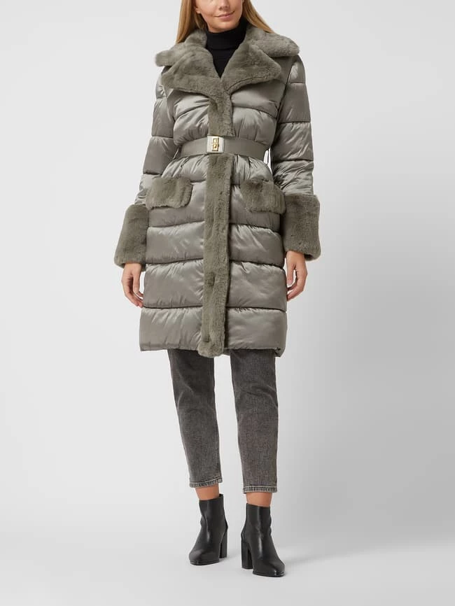 Marciano Guess Steppmantel Mit Webpelzbesatz Modell 'Bessie' - Schlamm 1 Marciano Guess Steppmantel Mit Webpelzbesatz Modell 'Bessie' - Schlamm