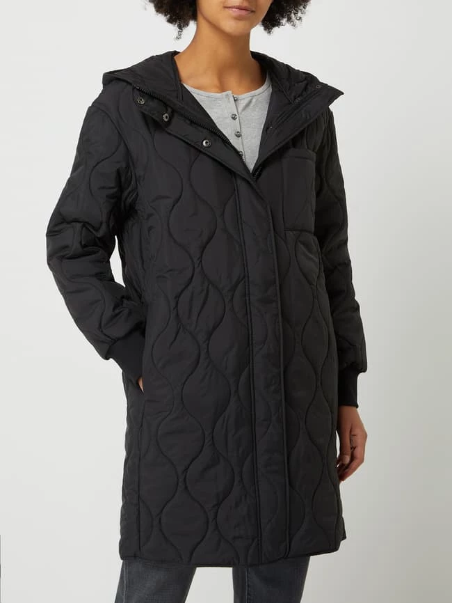 Jake*s Collection Steppmantel Mit Kapuze - Schwarz 4 Jake*s Collection Steppmantel Mit Kapuze - Schwarz – Bild 4