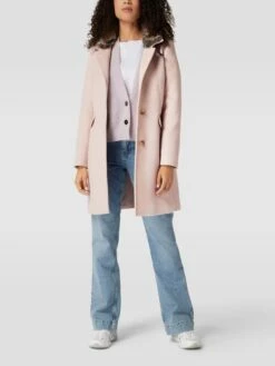 Christian Berg Woman Selection Mantel Mit Stehkragen - Rosé Meliert