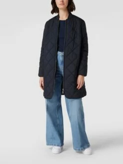 Tommy Hilfiger Steppmantel Mit Label-Stitching - Marineblau