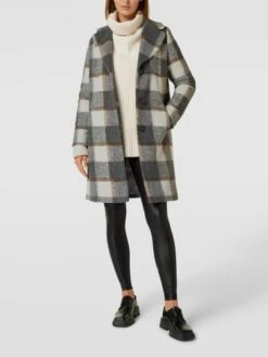 Fuchs Schmitt Mantel Mit Seitlichen Eingrifftaschen - Silber