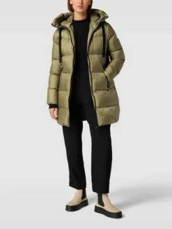 No.1 Como Steppmantel Mit Kapuze Modell 'LEONIE' - Khaki