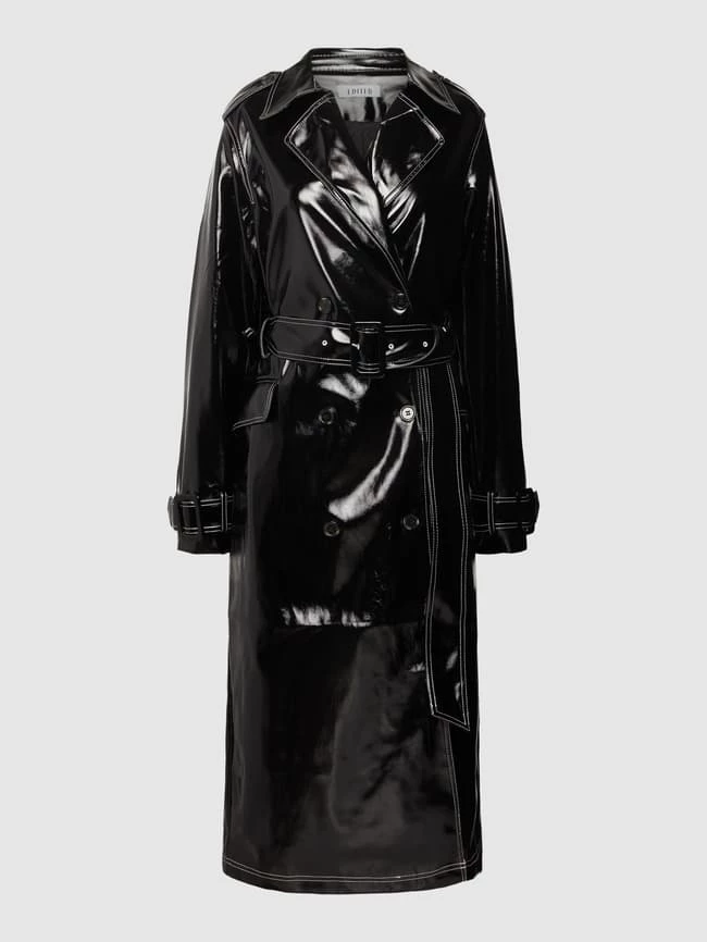EDITED Trenchcoat Mit Taillengürtel Modell 'Yasemin' - Schwarz 2 EDITED Trenchcoat Mit Taillengürtel Modell 'Yasemin' - Schwarz – Bild 2