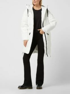 Icepeak Steppmantel Mit Kapuze Modell 'Artern' - Wasserdicht - Offwhite