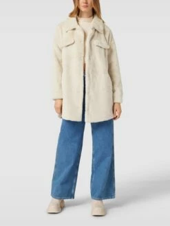 Only Mantel In Fell-Optik Modell 'VIDA' - Beige