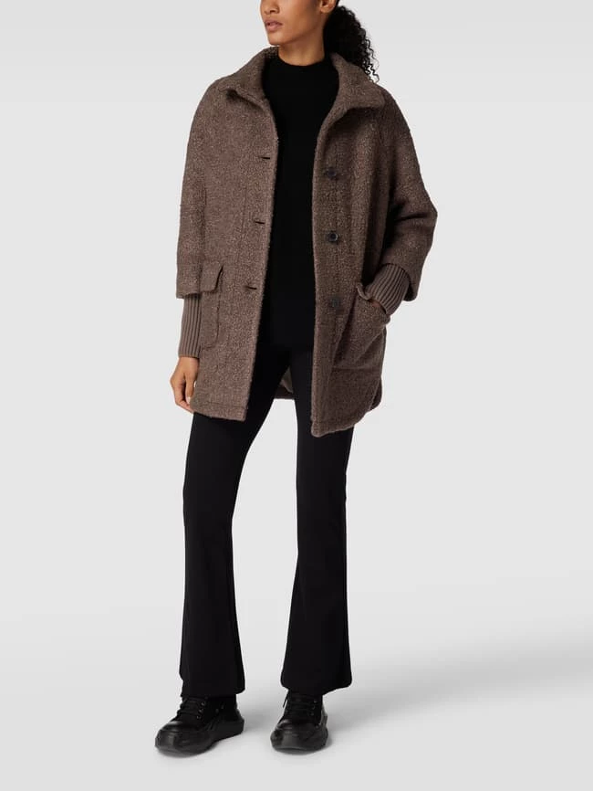 Comma Mantel Mit Pattentaschen - Taupe 1 Comma Mantel Mit Pattentaschen - Taupe