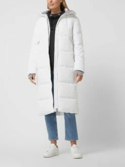 With Black Steppmantel Mit Kapuze Modell 'Glorian' - Offwhite