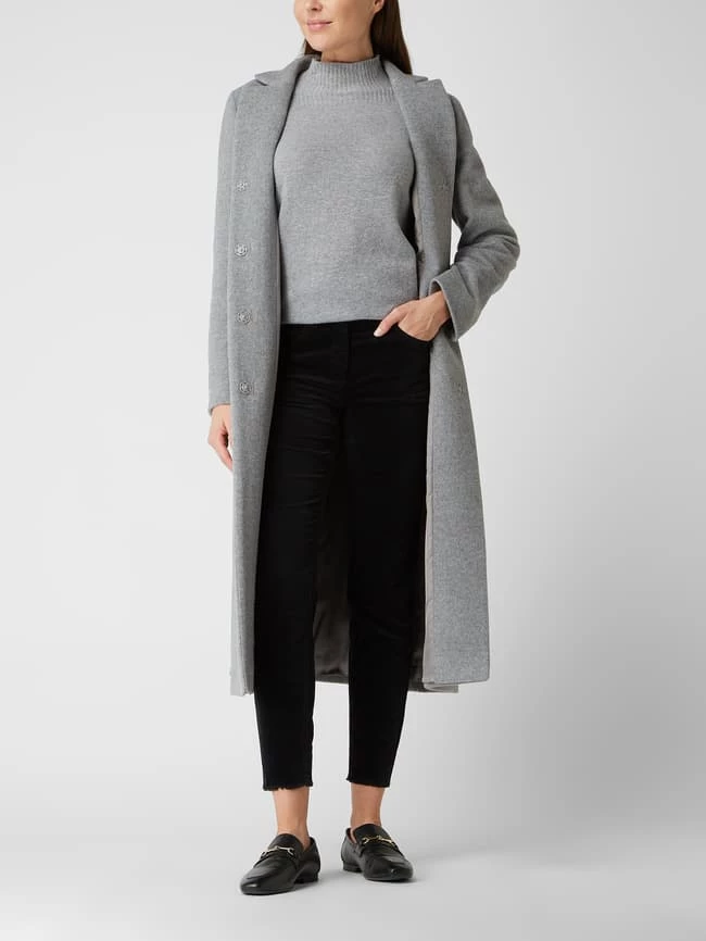 ICONS Cinzia Rocca Mantel Mit Kaschmir-Anteil - Hellgrau Meliert 5 ICONS Cinzia Rocca Mantel Mit Kaschmir-Anteil - Hellgrau Meliert – Bild 5