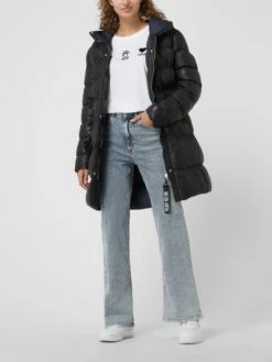 Freaky Nation Steppmantel Aus Leder Modell 'New Heavenly' - Schwarz