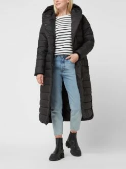 Didriksons Steppmantel Mit Kapuze Modell 'Stella' - Schwarz