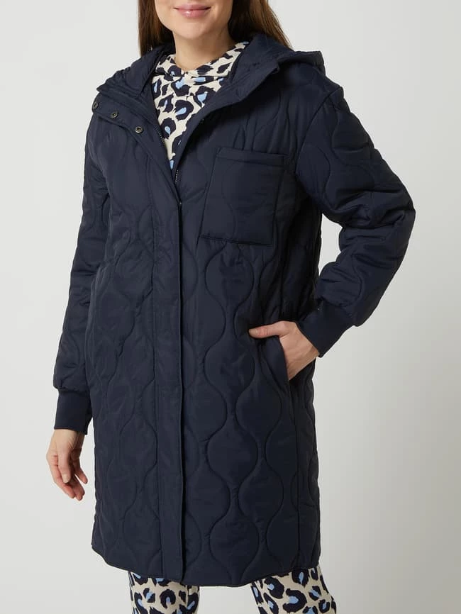 Jake*s Collection Steppmantel Mit Kapuze - Marineblau 4 Jake*s Collection Steppmantel Mit Kapuze - Marineblau – Bild 4