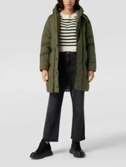 G-Star Raw Steppmantel Mit Label-Print Modell 'Whistler' - Olivgrün