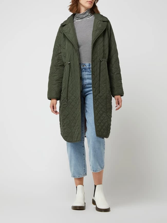 Rosemunde Steppmantel Mit Reverskragen - Dunkelgrün 1 Rosemunde Steppmantel Mit Reverskragen - Dunkelgrün