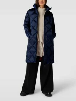 Christian Berg Woman Selection Daunenmantel Mit Kapuze Modell 'diamond' - Marineblau