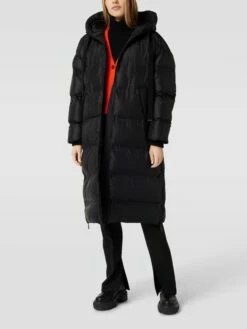 Brax Steppmantel Mit Kapuze Modell 'STYLE.FRANCE' - Schwarz