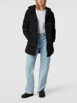Only Steppmantel Mit Kapuze - Schwarz