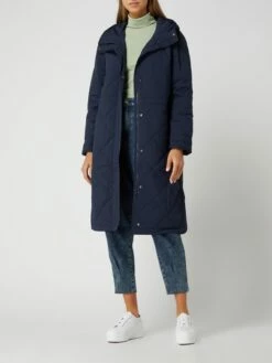 Tom Tailor Steppmantel Mit Kapuze - Marineblau