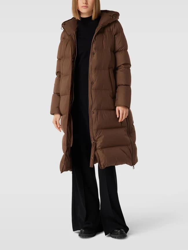 Marc O'Polo Daunenmantel Mit Kapuze - Mittelbraun 1 Marc O'Polo Daunenmantel Mit Kapuze - Mittelbraun