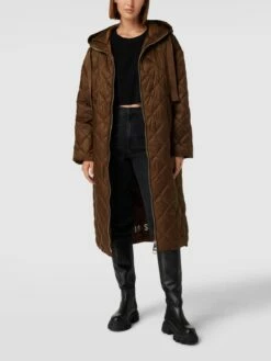 Marc O'Polo Steppmantel Mit Kapuze - Mittelbraun