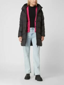 ECOALF Light-Steppmantel Mit Kapuze - Schwarz