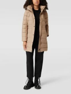 Tommy Hilfiger Mantel Mit Label-Details - Beige