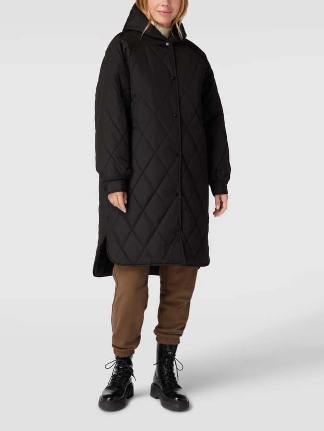 ICHI Steppmantel Mit Seitlichen Eingrifftaschen Modell 'Hansa' - Schwarz 4 ICHI Steppmantel Mit Seitlichen Eingrifftaschen Modell 'Hansa' - Schwarz – Bild 4