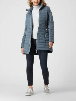 G.I.G.A. DX Steppmantel Mit Abnehmbarer Kapuze Modell 'Bacarya' - Rauchblau