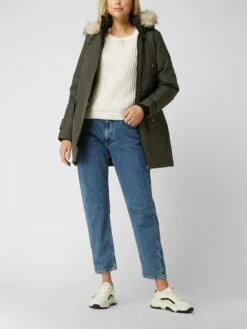 Vero Moda Outdoor Parka Mit Webpelz Modell 'Storm' - Dunkelgrün