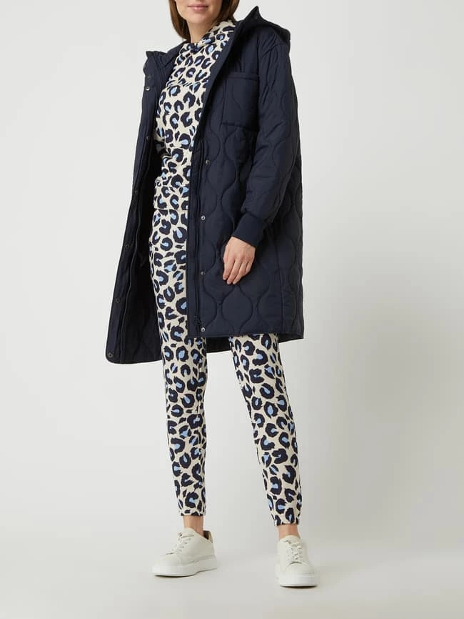 Jake*s Collection Steppmantel Mit Kapuze - Marineblau 1 Jake*s Collection Steppmantel Mit Kapuze - Marineblau