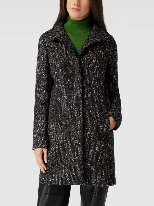 HUGO Mantel Mit Allover-Muster Modell 'MALU' - Schwarz 4 HUGO Mantel Mit Allover-Muster Modell 'MALU' - Schwarz – Bild 4