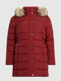ONLY CARMAKOMA PLUS SIZE Steppjacke Mit Wattierung Modell 'Luna' - Bordeaux Rot