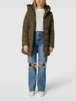 Only Steppmantel Mit Kapuze Modell 'LINA' - Olivgrün