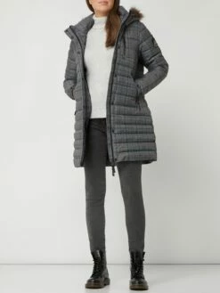 Superdry Steppmantel Mit Abnehmbarer Kapuze - Wattiert - Schwarz