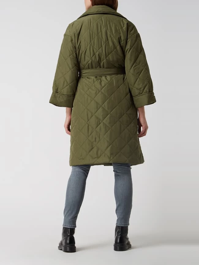 Vila Steppmantel Mit Taillengürtel Modell 'Chris' - Khaki 4 Vila Steppmantel Mit Taillengürtel Modell 'Chris' - Khaki – Bild 4