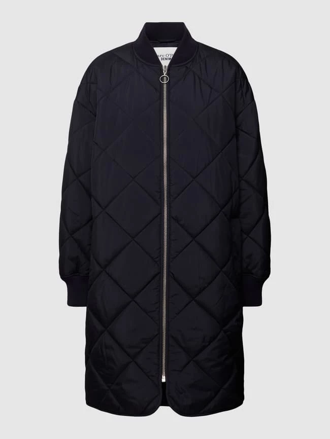 Marc O'Polo Denim Steppmantel Mit Label-Detail - Marineblau 2 Marc O'Polo Denim Steppmantel Mit Label-Detail - Marineblau – Bild 2